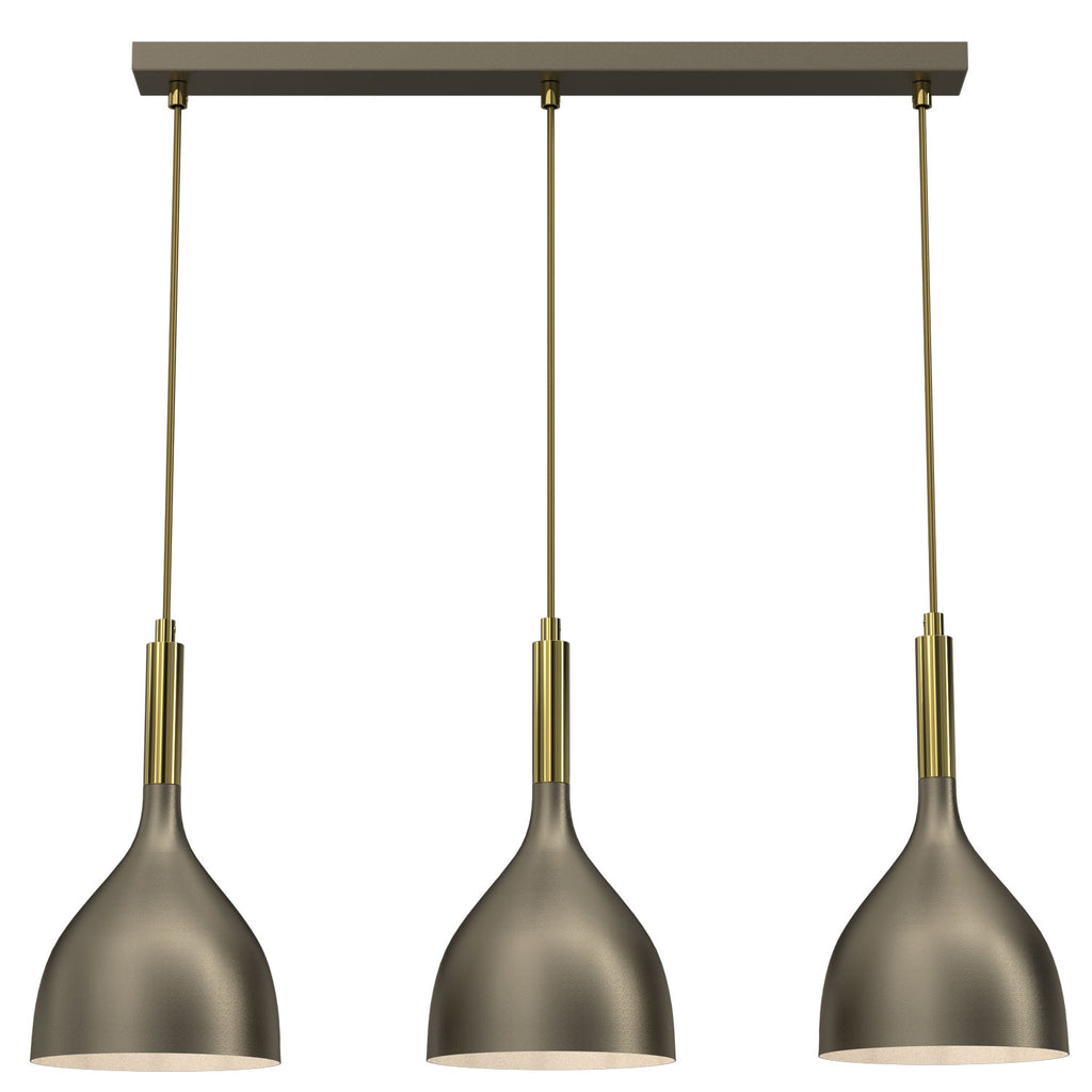 żyrandol line bar 600 mm Noak titanium-bronze/shiny gold 3xE27