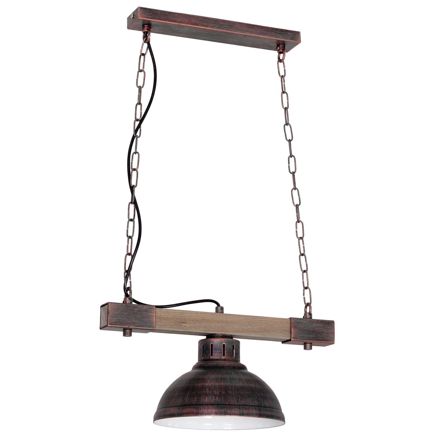 żyrandol Hakon natural wood 1xE27