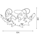 plafon Rose 3xE14