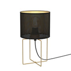 lampka gab. Loft shade gold, shade dia 180, h 150 black 1xE27