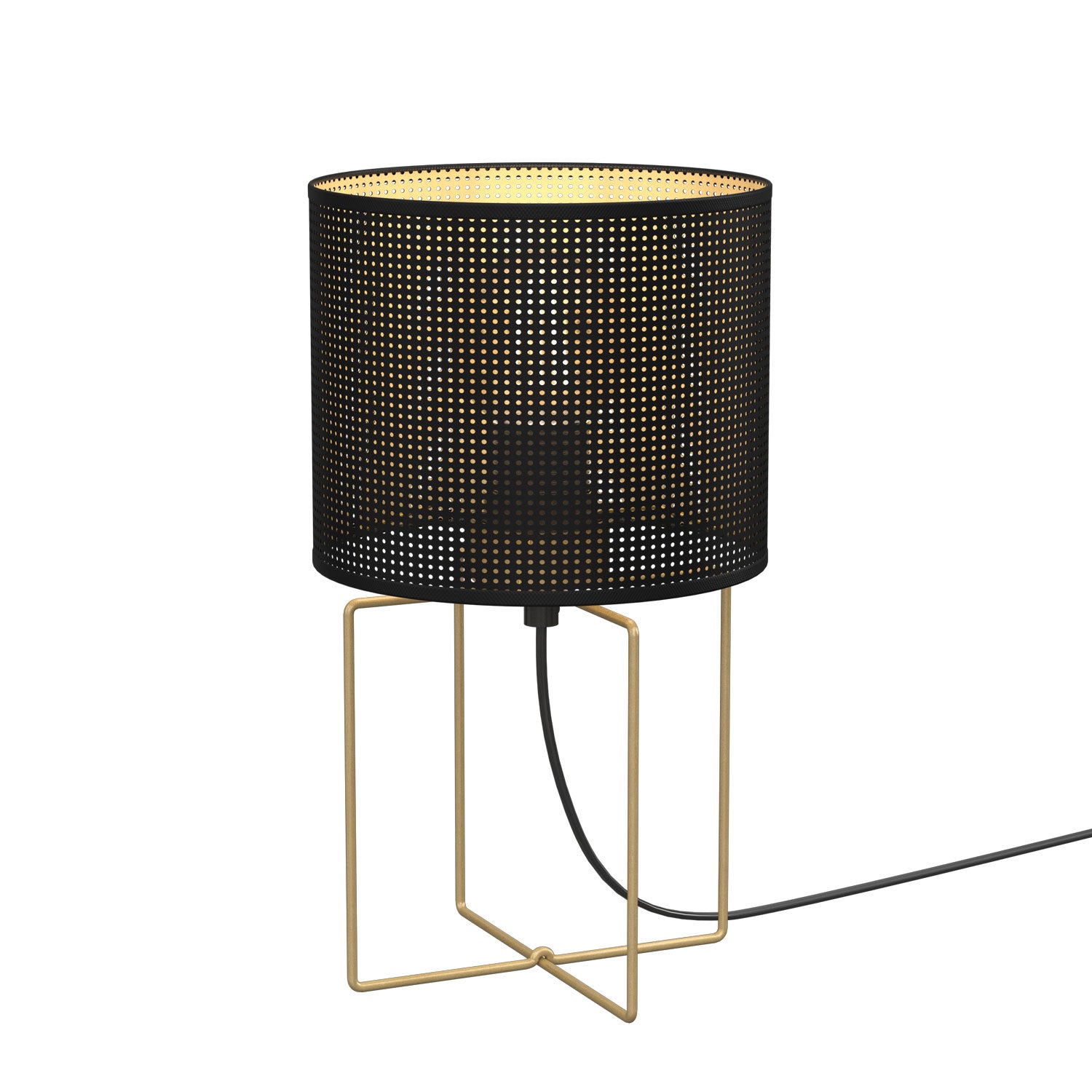 lampka gab. Loft shade gold, shade dia 180, h 150 black 1xE27