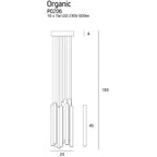 Maxlight Lampa wisząca Organic - Stal nierdzewna + akryl - Chrom P0206D