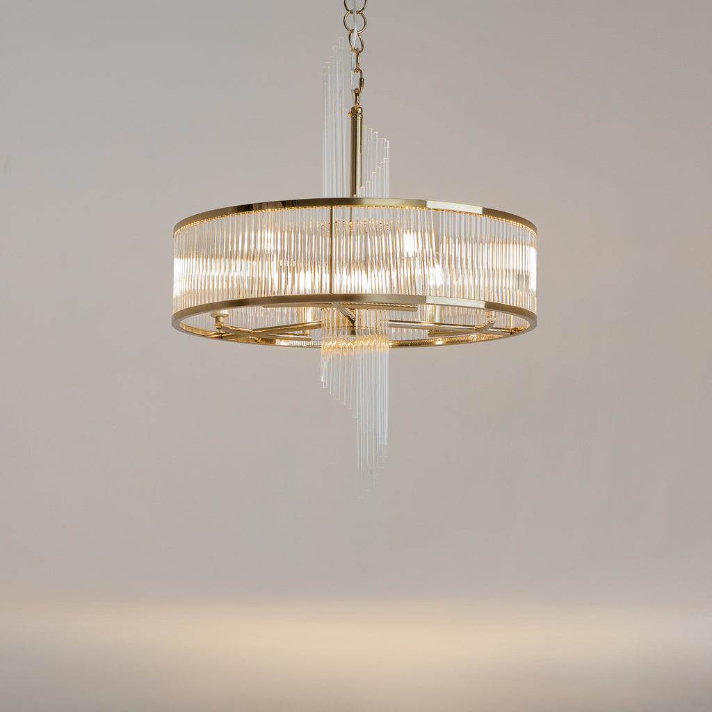 Maytoni Lampa wisząca Frame - Metal - Złoty MOD174PL-06G