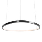 Maxlight Lampa wisząca Cayenne 80cm - Metal - Czarny szczotkowany P0662D