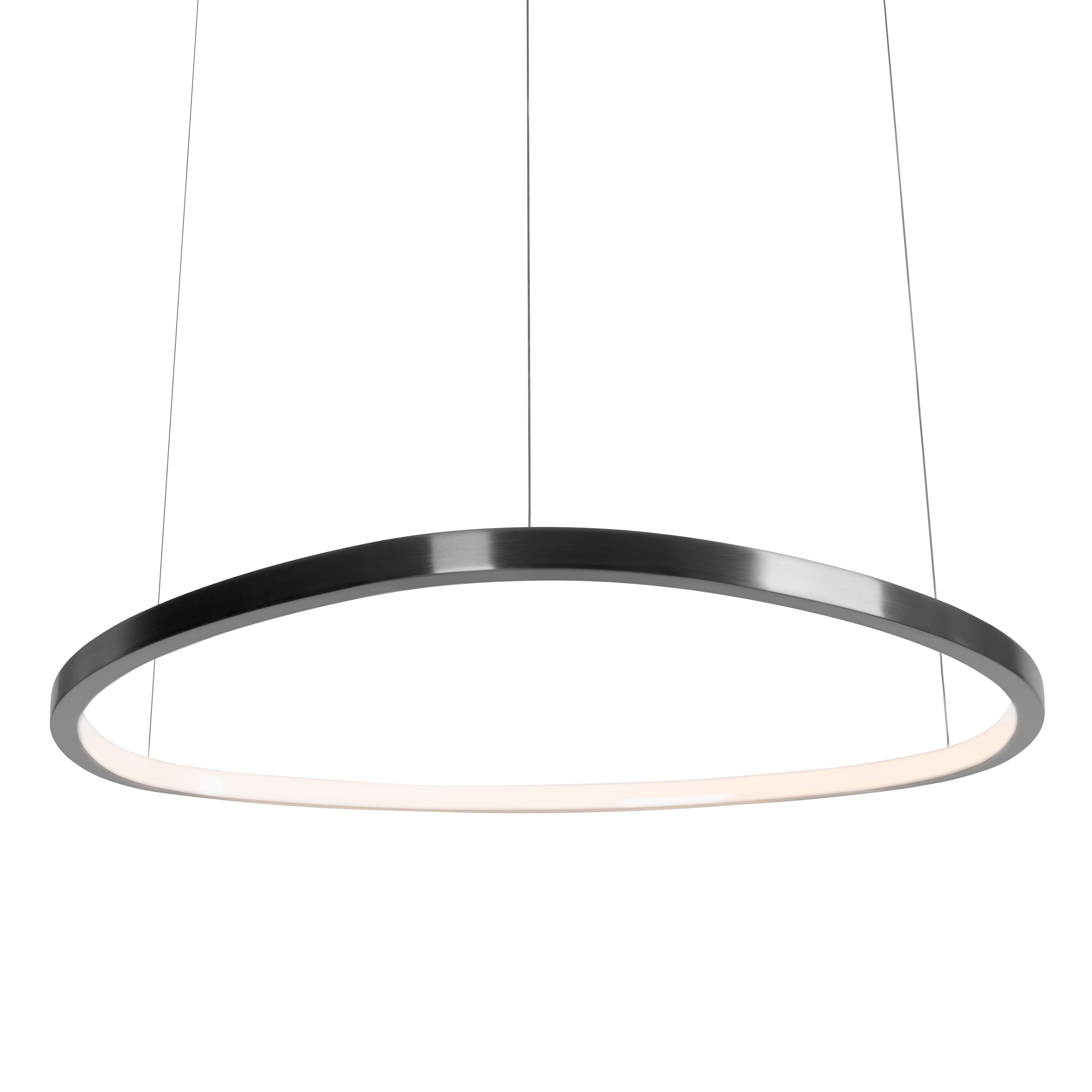 Maxlight Lampa wisząca Cayenne 80cm - Metal - Czarny szczotkowany P0662D