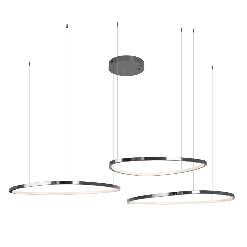 Maxlight Lampa wisząca Cayenne 3 - Metal - Czarny szczotkowany P0663D