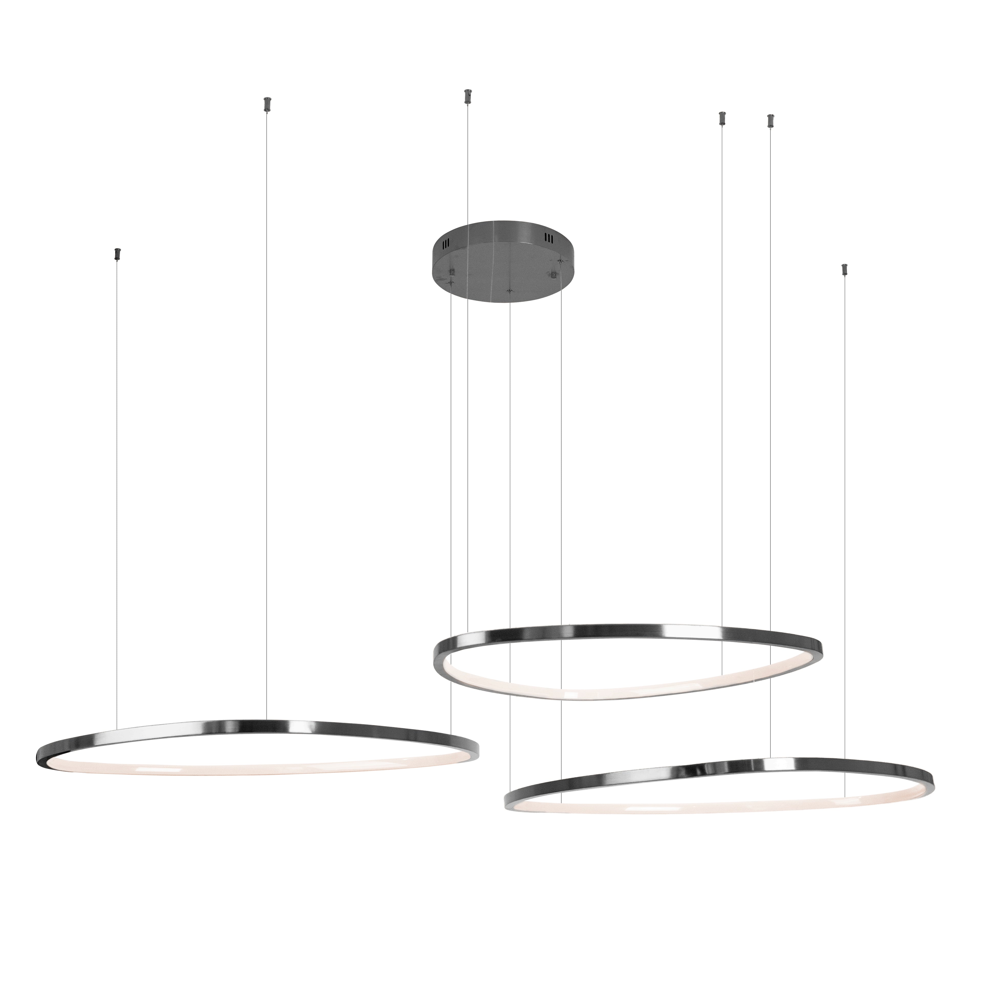 Maxlight Lampa wisząca Cayenne 3 - Metal - Czarny szczotkowany P0663D
