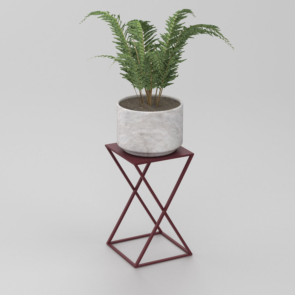 Flower stand Column B 400x240x240 burgundy