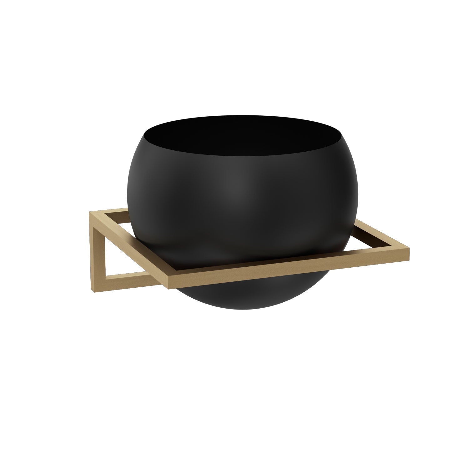 wall mounted flower hanger gold with round pot ….x290x290