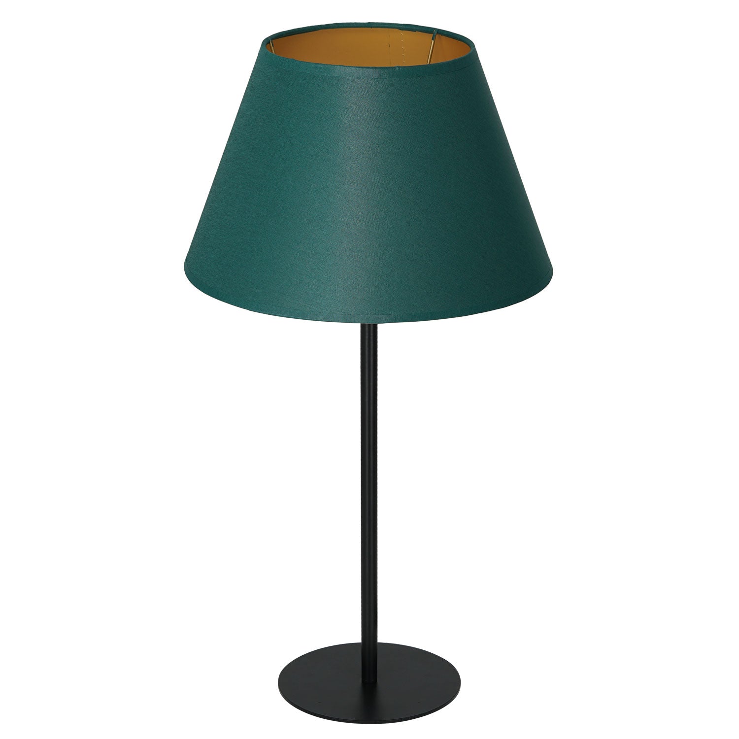 lampka gab. Arden H 58 black, cone shade dia 150/300, h 180 green/gold 1xE27