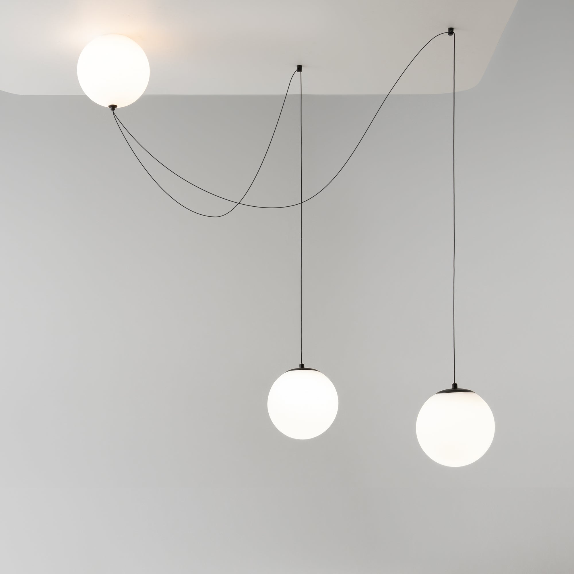 Maytoni Lampa wisząca Twins - Metal - Czarny MOD427PL-L30B3K1