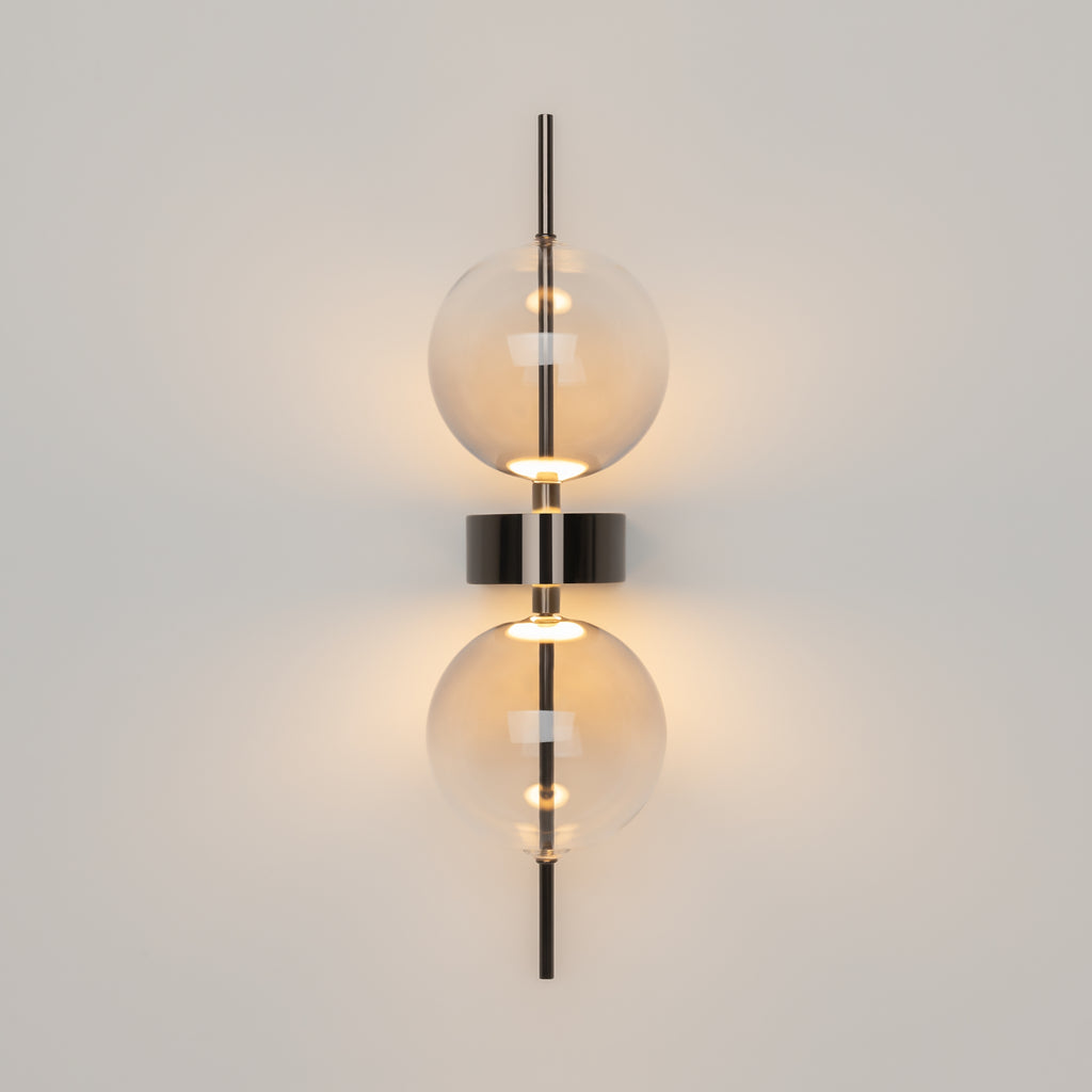 Maytoni Kinkiet Double Moon - Metal - Czarny MOD478WL-L8B3K