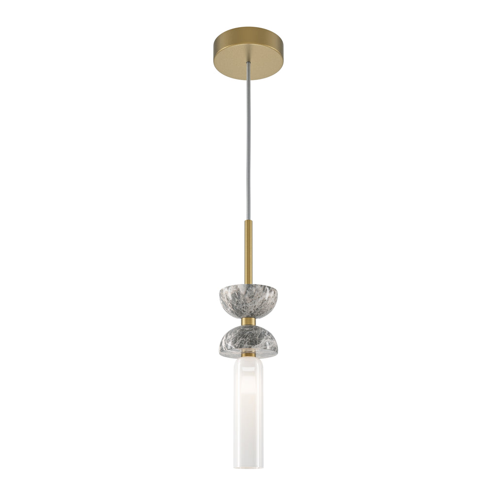 Maytoni Lampa wisząca Kyoto - Metal + marmur - Złoty MOD178PL-01GR