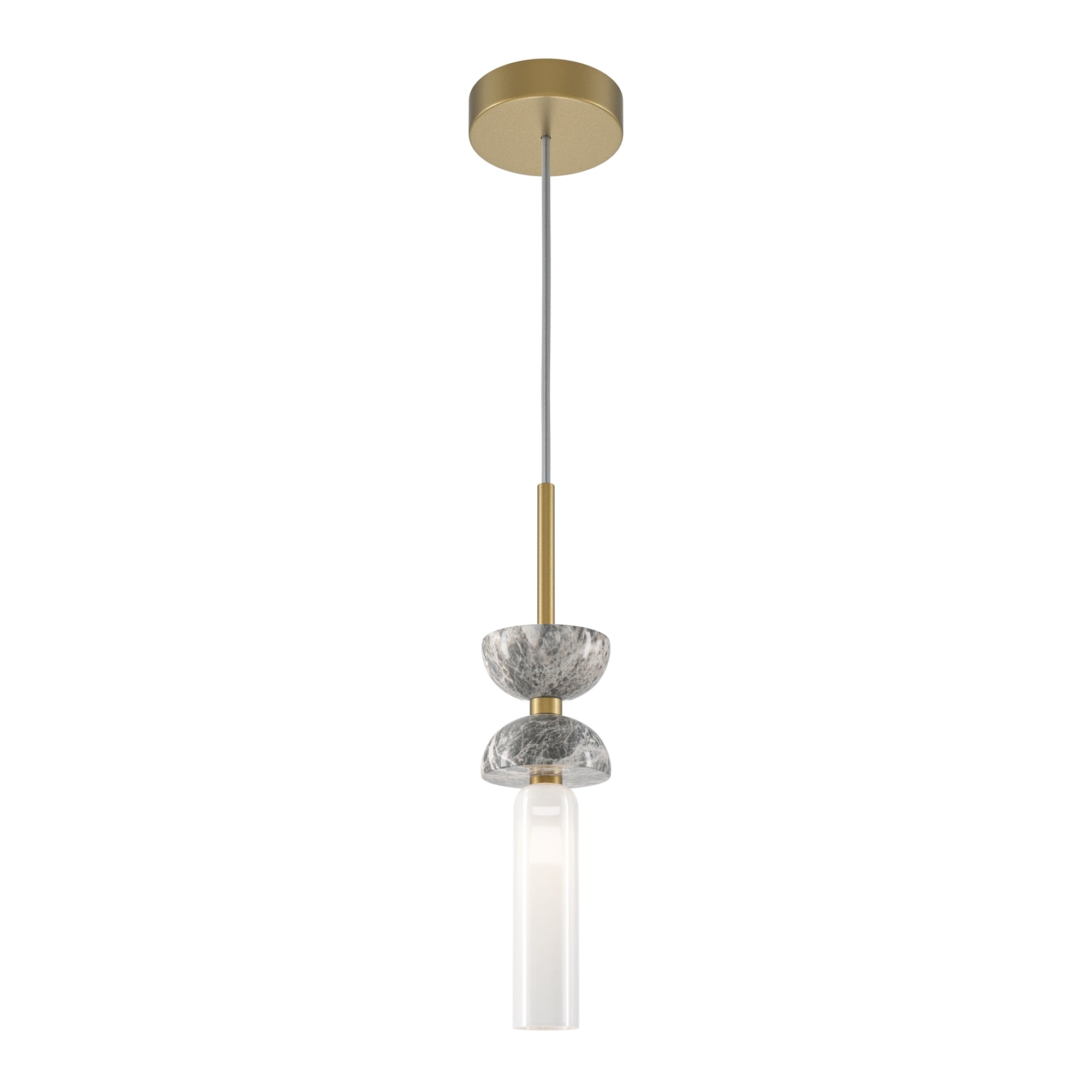 Maytoni Lampa wisząca Kyoto - Metal + marmur - Złoty MOD178PL-01GR