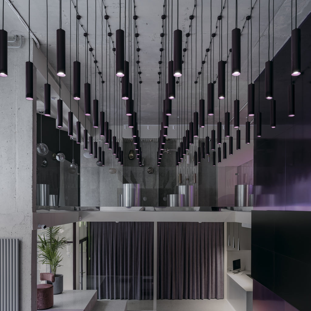 Maytoni Lampa wisząca Focus - Aluminium - Czarny P075PL-01B