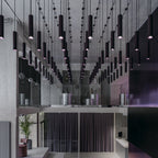 Maytoni Lampa wisząca Focus - Aluminium - Czarny P075PL-01B