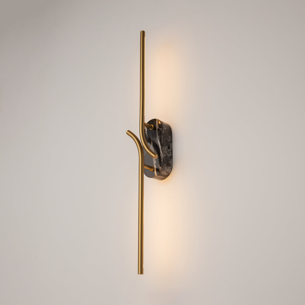Maytoni Kinkiet Renaissance - Metal + marmur - Czarny MOD256WL-L5BS3K3