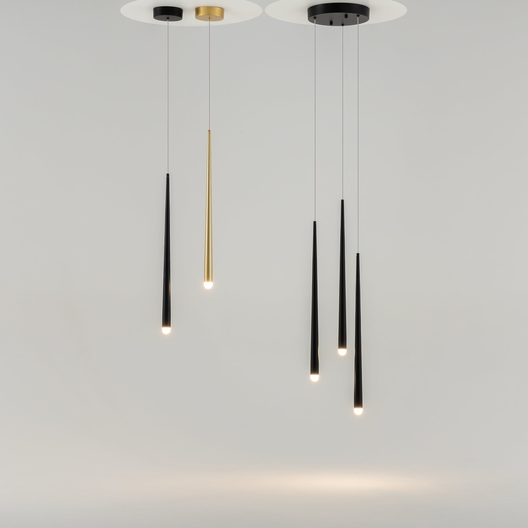 Maytoni Lampa wisząca Cascade - Aluminium - Mosiądz MOD132PL-L6BSK