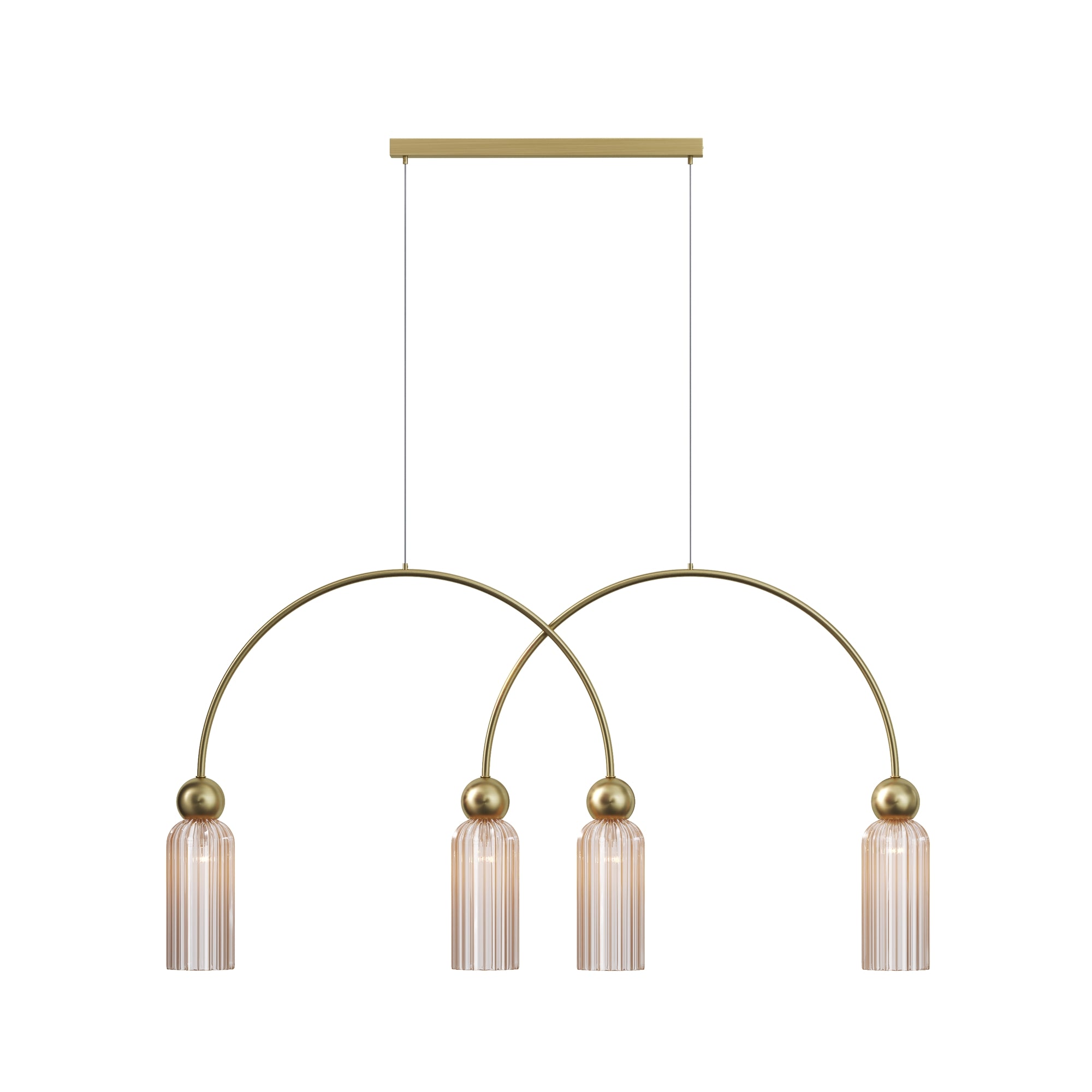 Maytoni Lampa wisząca Antic - Metal - Złoty MOD302PL-04CG