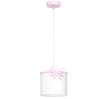 żyrandol Sweet Bow pink, shade dia 180/h 150 white 1xE27