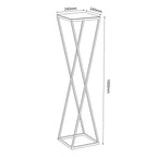Flower stand Column B 1000x240x240 beige