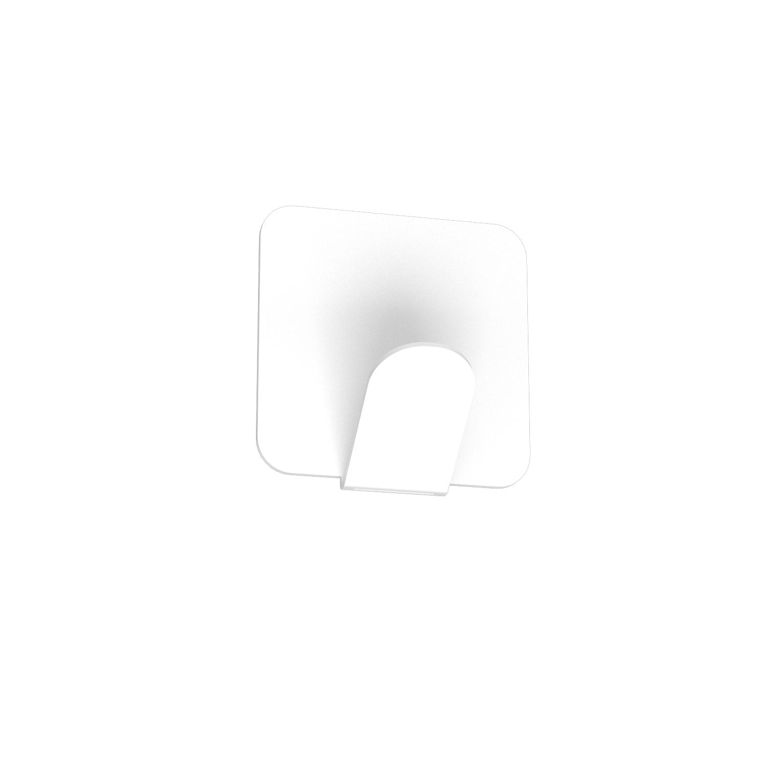 wall towel hanger - single white