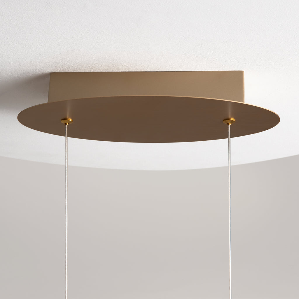 Maytoni Lampa wisząca Curve - Aluminium - Złoty MOD156PL-L52G4K