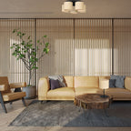 plafon Rattan cylinder shade dia 180, h=150, 5xE27