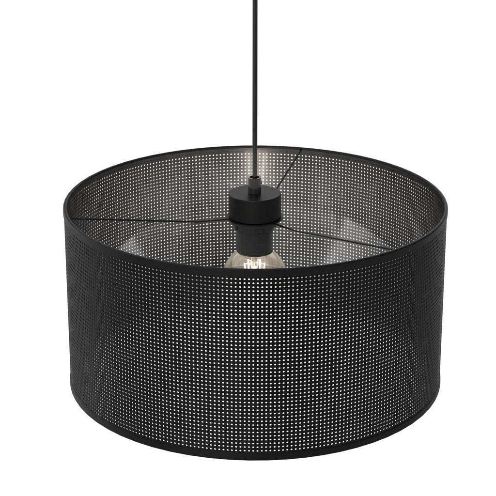żyrandol Loft shade black, cylinder shade dia 400, h 200 black 1xE27
