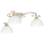 plafon Aurora white/brass 3xE27