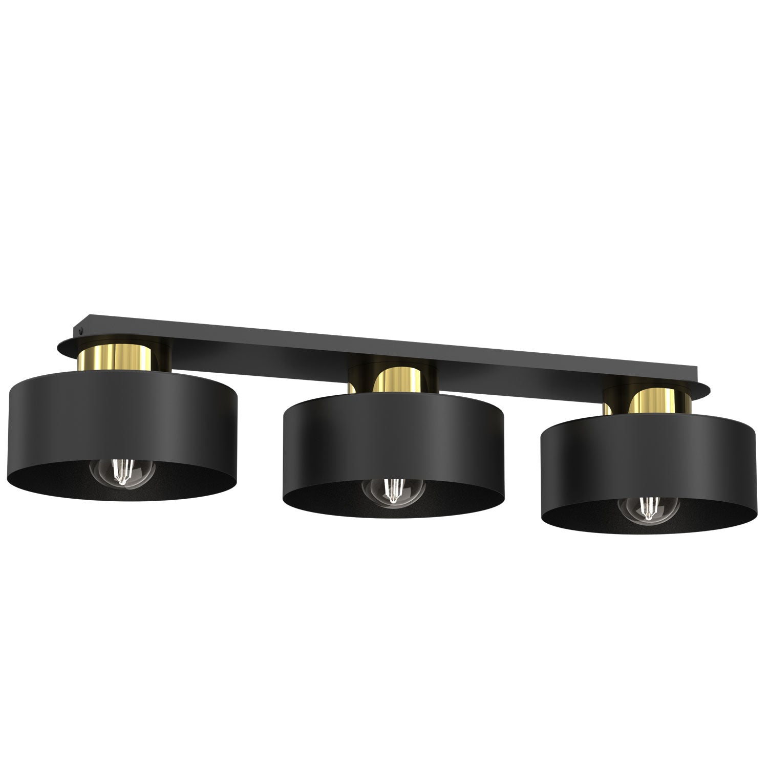 plafon Marti black/gold 3xE27