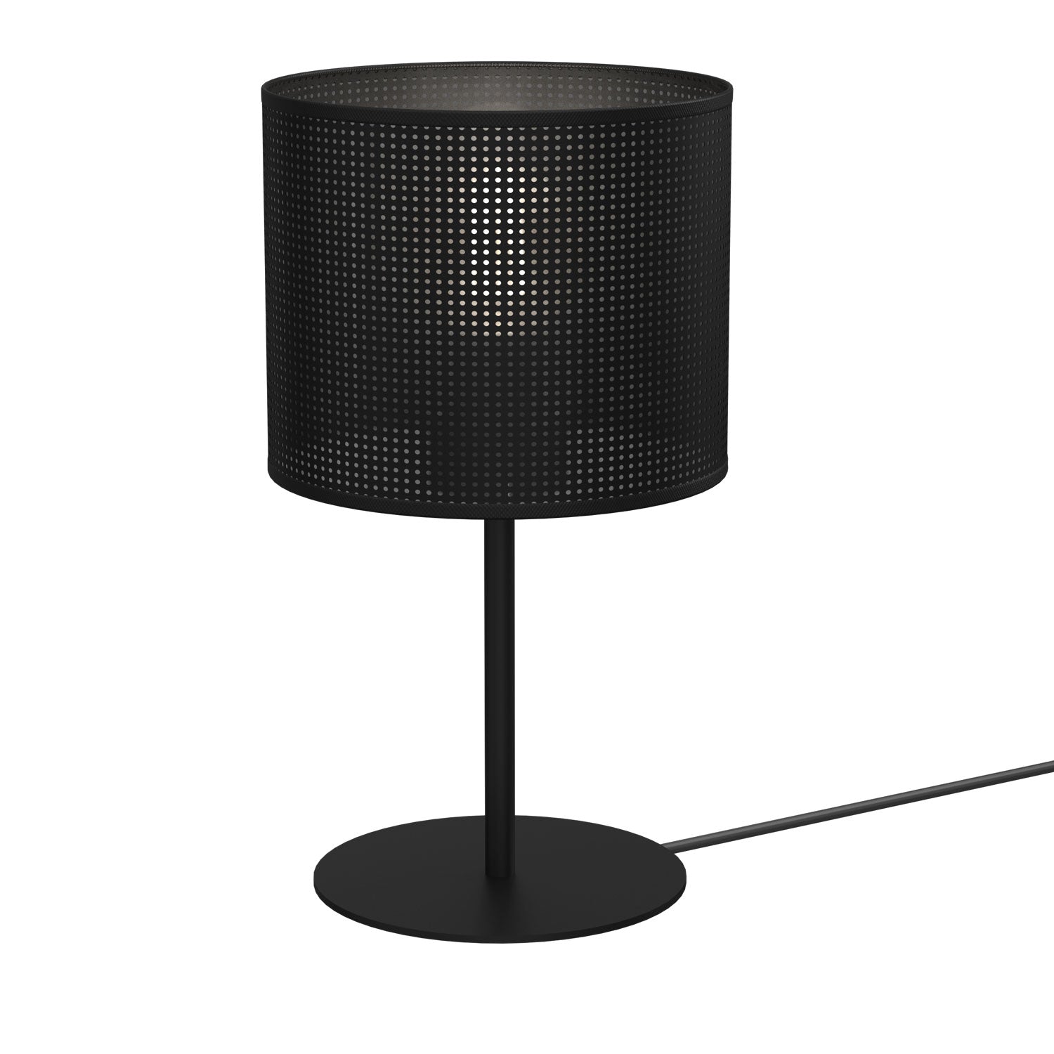 lampka gab. Loft shade H 34 black, cylinder shade dia 180, h 150 black 1xE27