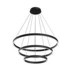 Maytoni Lampa wisząca Rim - Aluminium - Czarny MOD058PL-L100B4K