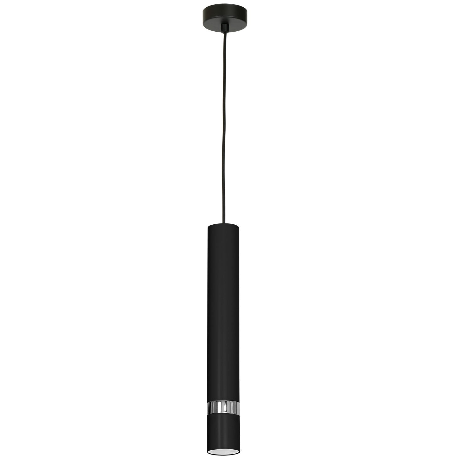 żyrandol Reno black/chrome 1xGU10