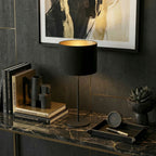 lampka gab. Arden H 58 black, cylinder shade dia 250, h 170 black/gold 1xE27