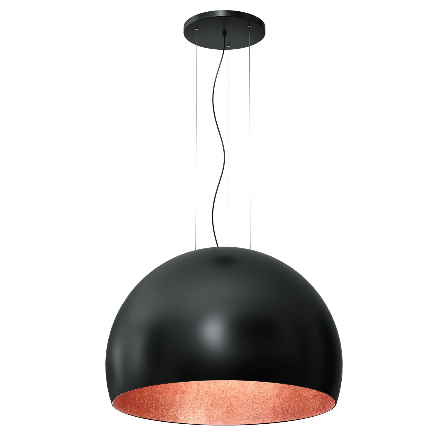 żyrandol Compo 3/4 bool ( dia 800) black/copper 1xE27