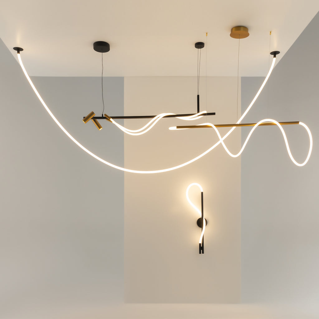 Maytoni Lampa wisząca Tau - Aluminium - Czarny MOD146PL-L40B3K