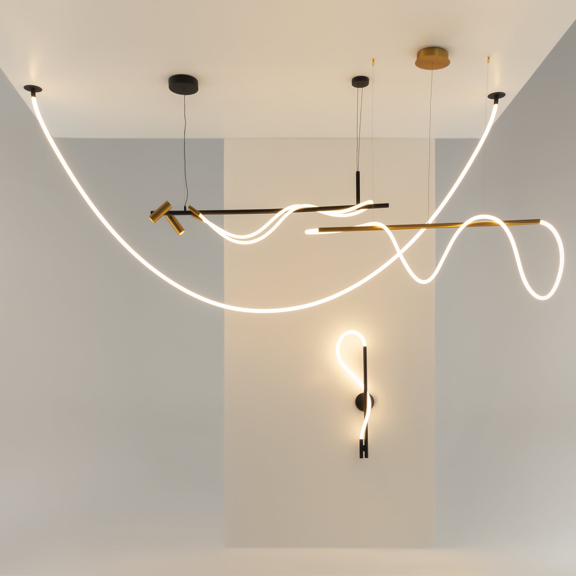 Maytoni Lampa wisząca Tau - Aluminium - Czarny MOD146PL-L40B3K