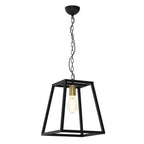 żyrandol Frame black/antic brass 1xE27