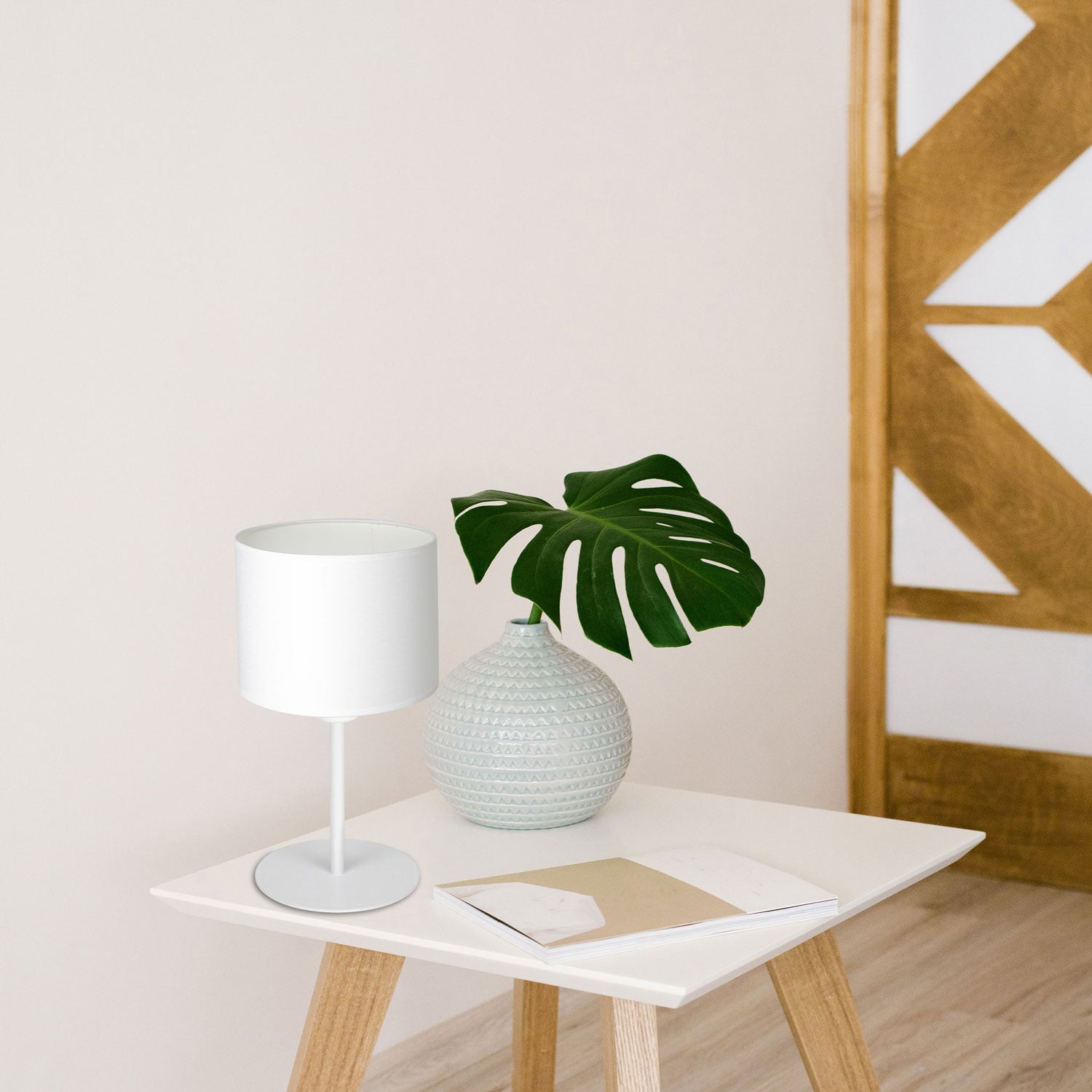 lampka gab. Arden H 34 white, cylinder shade dia 180, h 150 white 1xE27