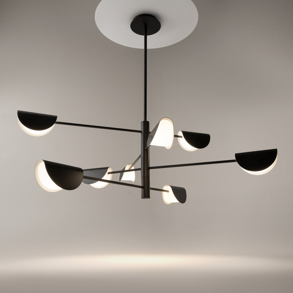Maytoni Lampa wisząca Mollis - Metal - Czarny MOD126PL-08B