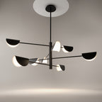 Maytoni Lampa wisząca Mollis - Metal - Czarny MOD126PL-08B