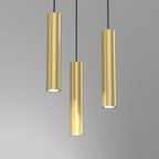żyrandol plate dia 300 Raito brushed brass 3xGU10