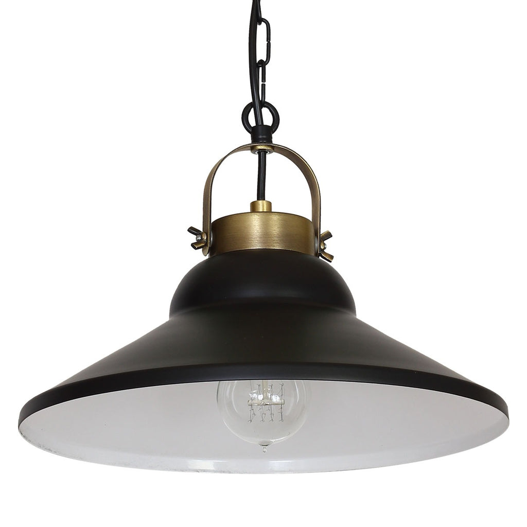 żyrandol Iron black/antic brass 1xE27