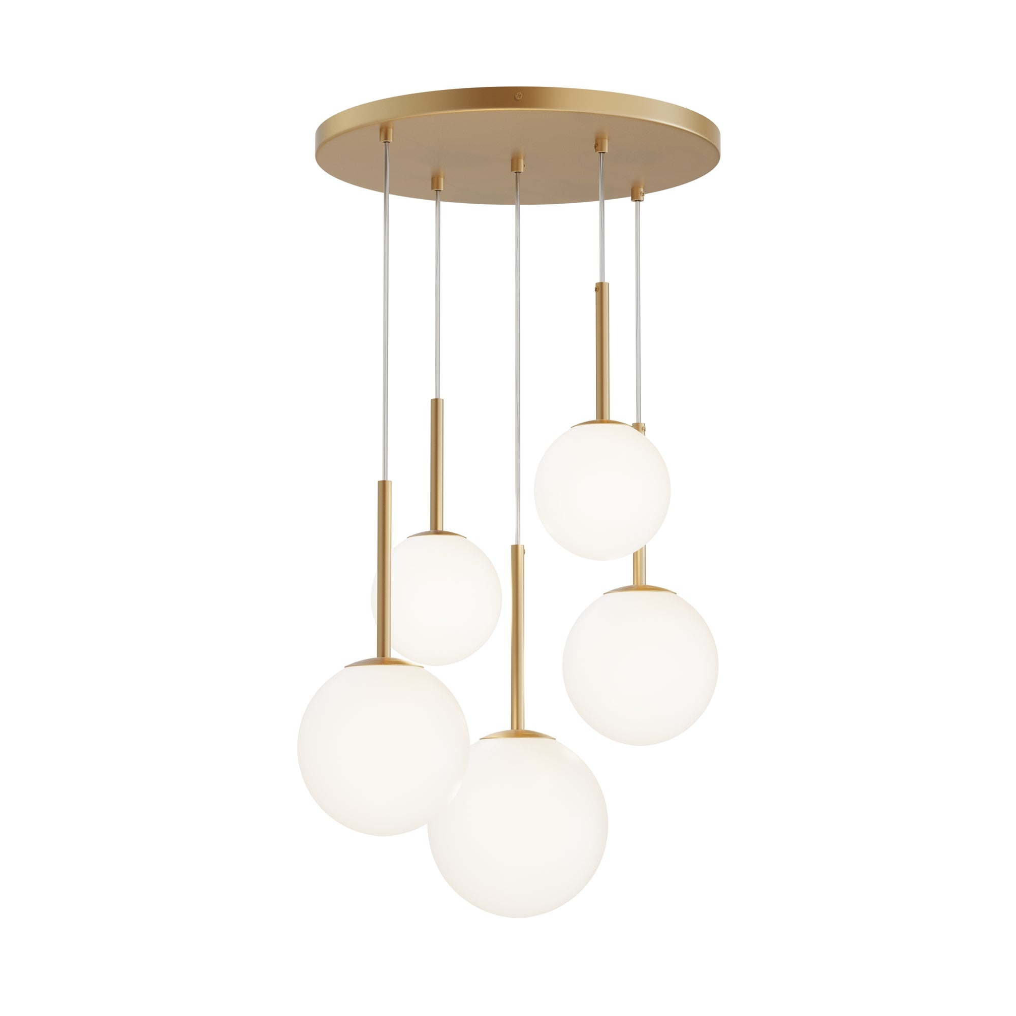 Maytoni Lampa wisząca Basic form - Metal - Złoty MOD321PL-05G1