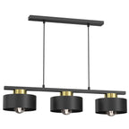 żyrandol Marti black/gold 3xE27
