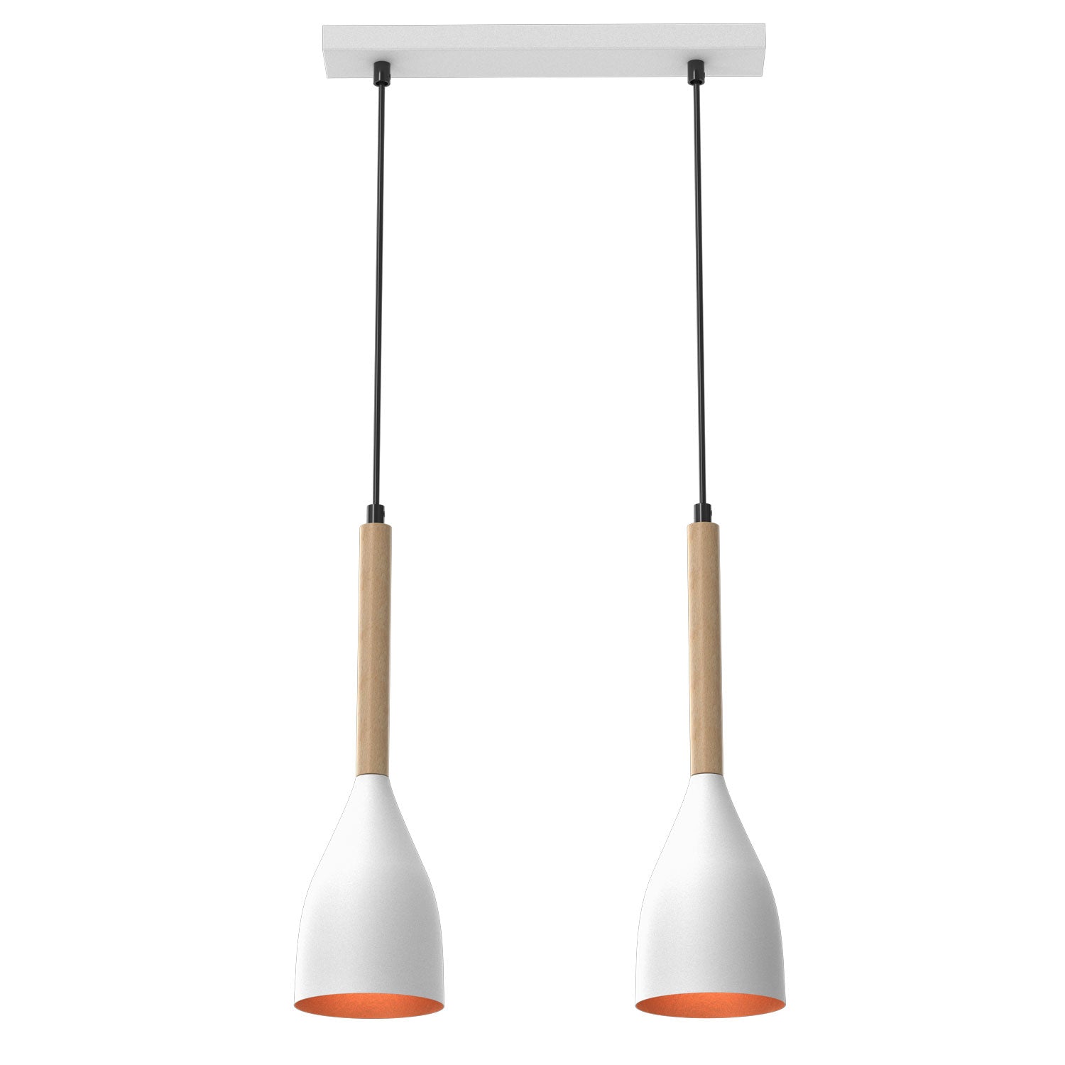 żyrandol Muza white/gold 2xE27