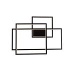 Maxlight Kinkiet Geometric - Metal + akryl - Czarny W0233D