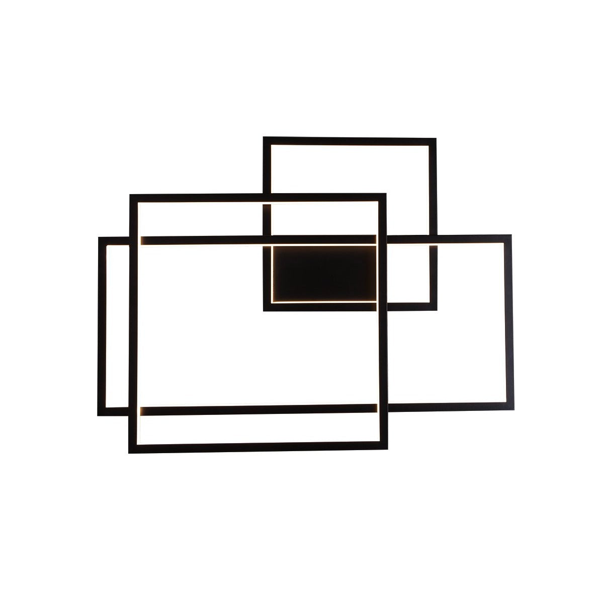 Maxlight Kinkiet Geometric - Metal + akryl - Czarny W0233D