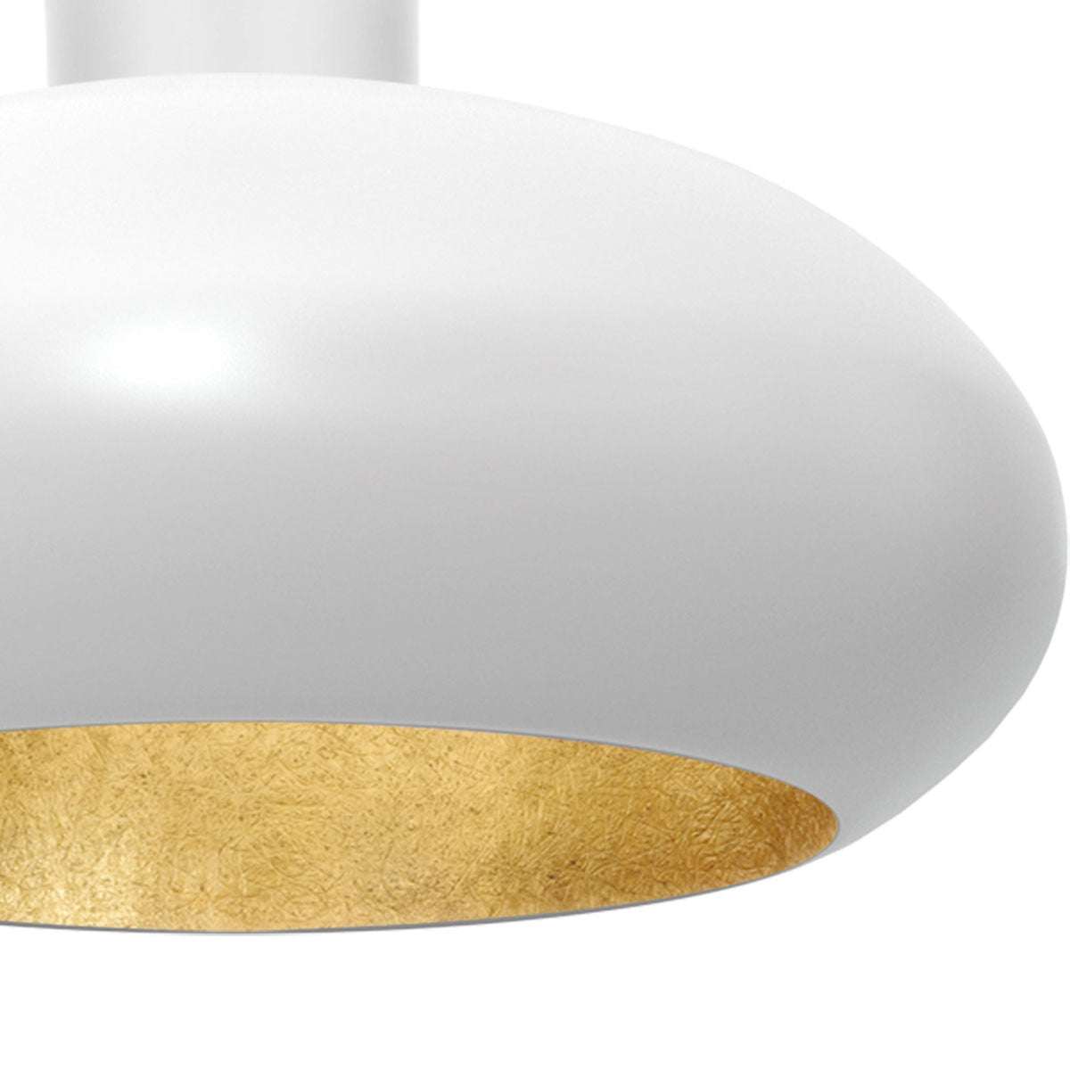 plafon Compo, oval (dia 500) white/gold 1xE27